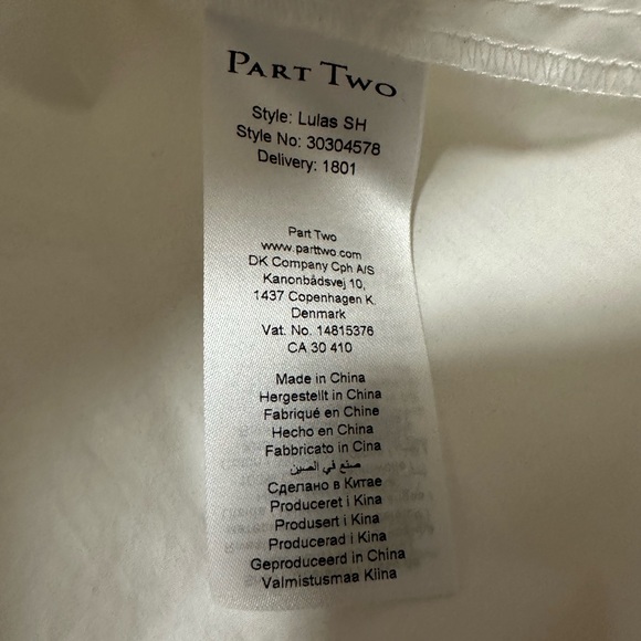 Part Two crisp button down oversized shirt - Picture 5 of 10